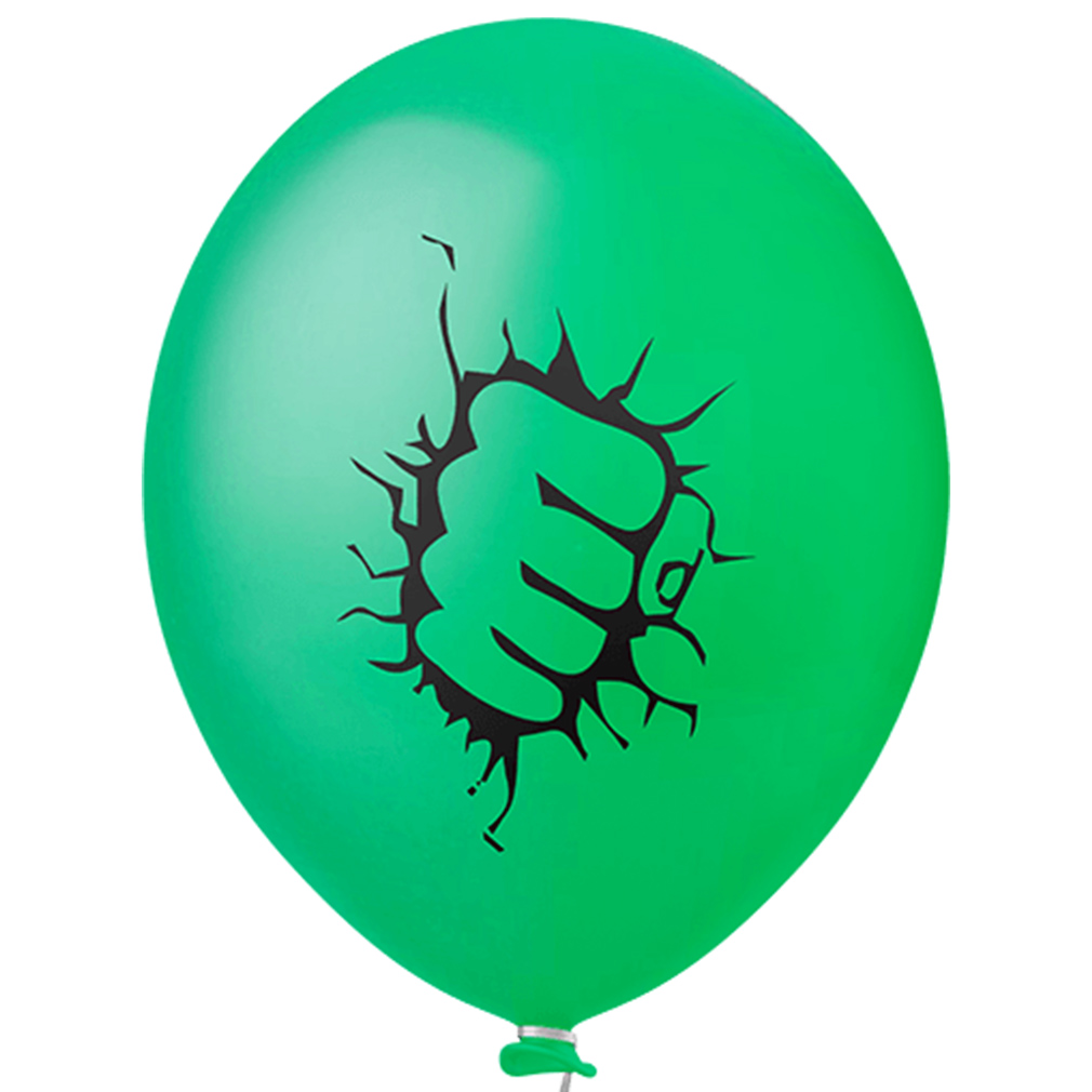 Balão Estampado Punho Verde - 11 Polegadas - 25 Unidades