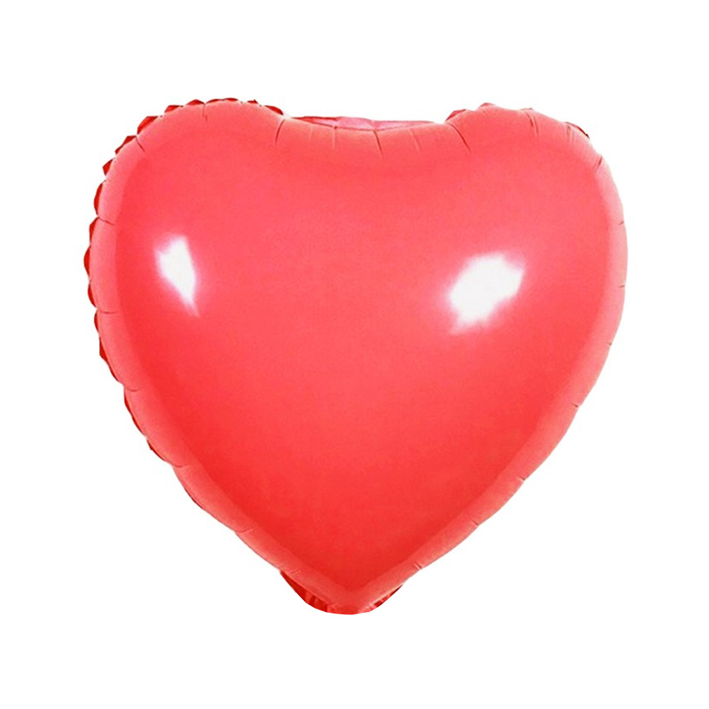 Balão Metalizado Coração Vermelho - 10 Polegadas