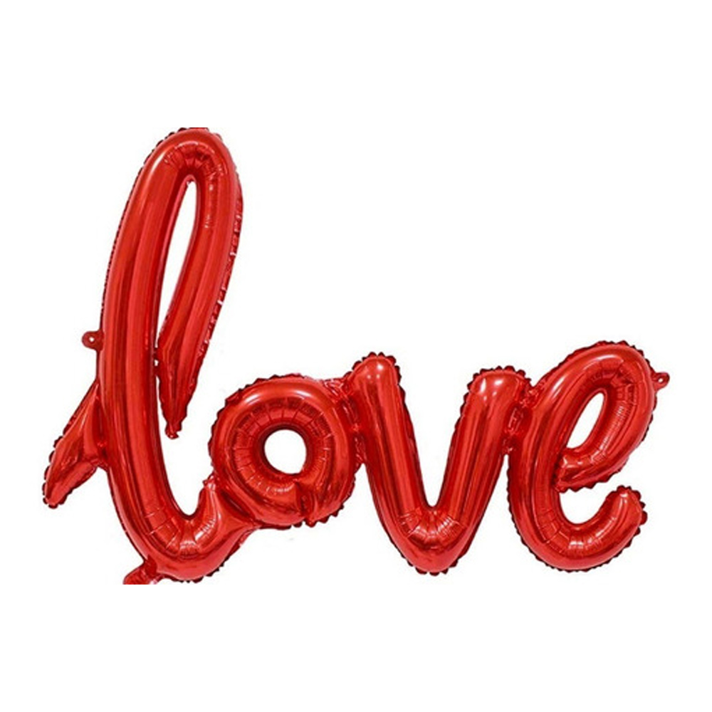 Balão Metalizado Love Vermelho - 40 Polegadas