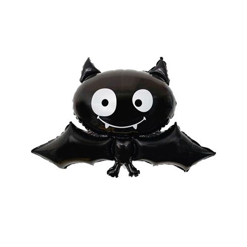 Balão Metalizado Morcego Preto - 86 cm