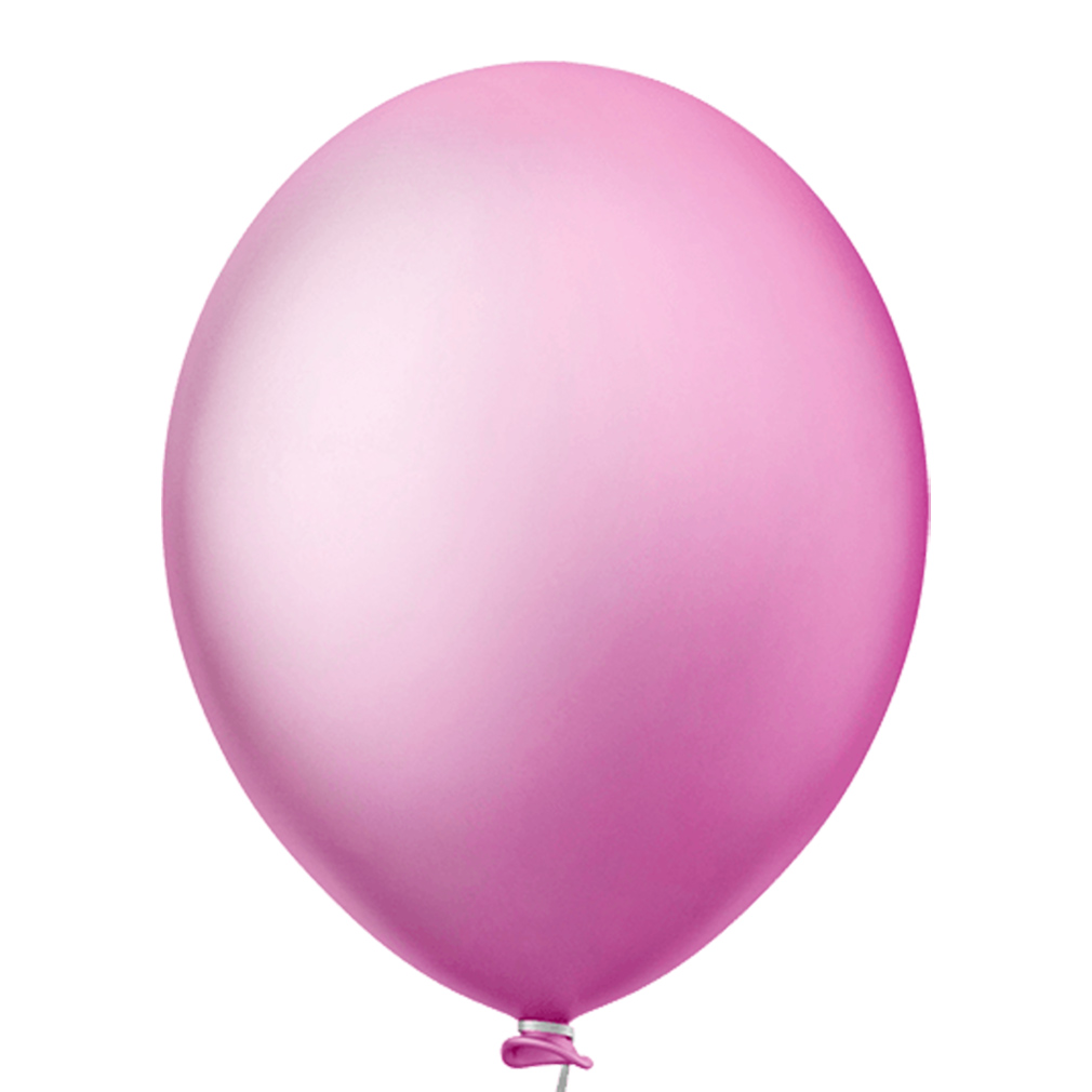 Balão Neon Rosa - 9 Polegadas - 30 Unidades