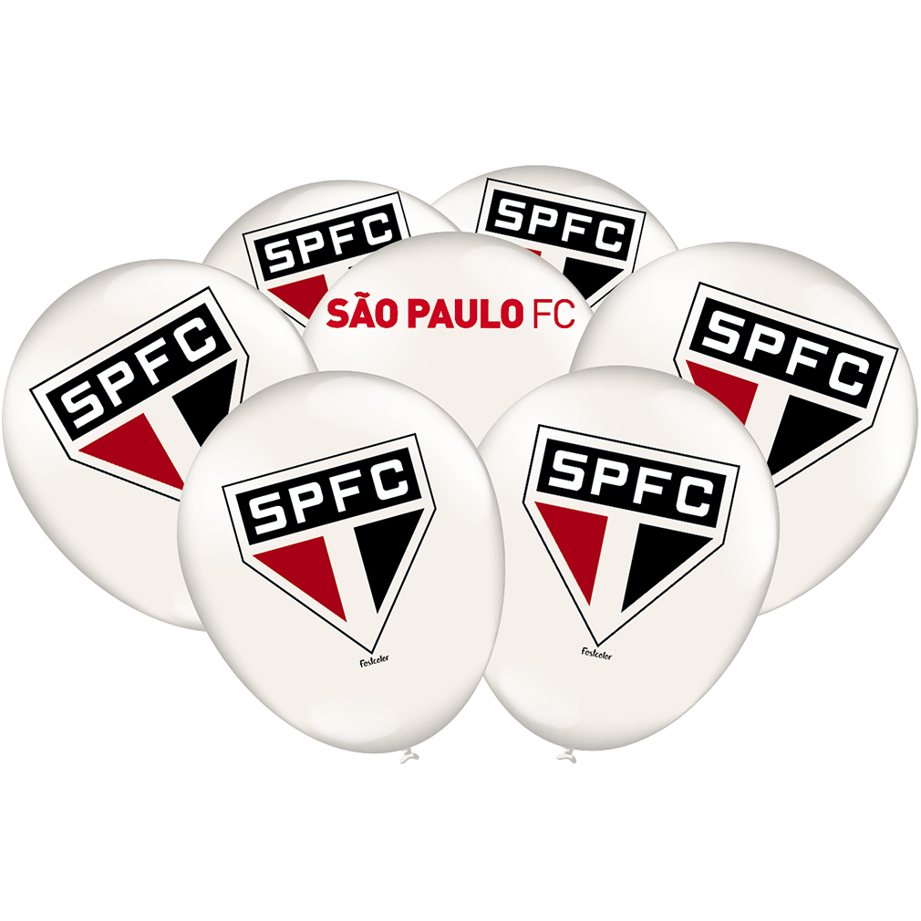 Balão São Paulo - 9 Polegadas - 25 Unidades