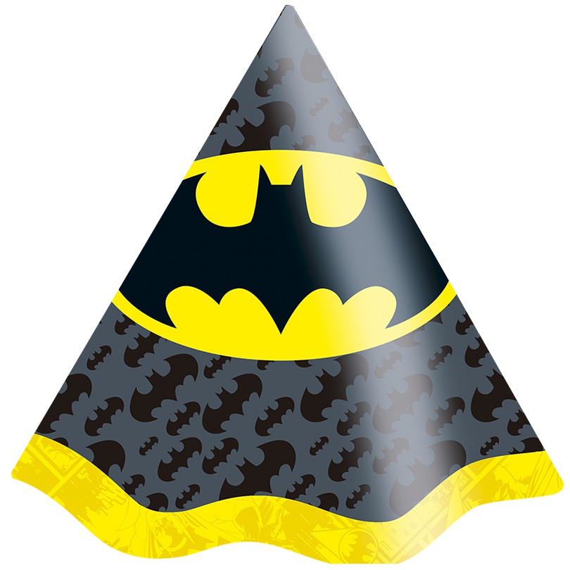 Chapéu de Aniversário Batman Geek - 8 Unidades