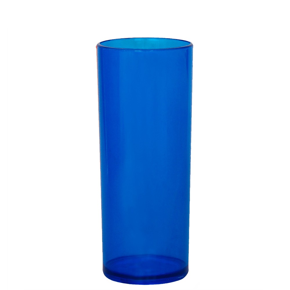 Copo Long Drink Party Azul Neon - 320mL