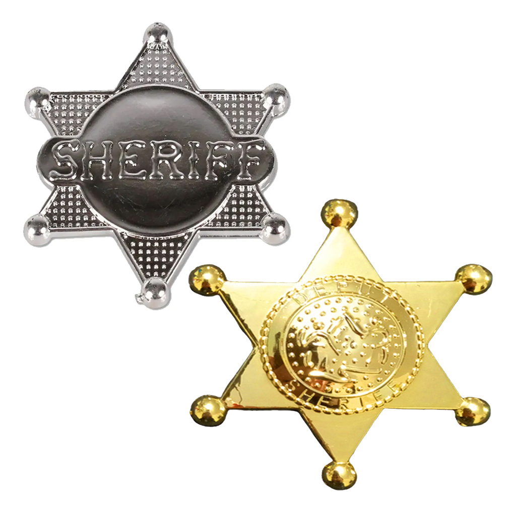 Estrela de Xerife de Plástico para Fantasias