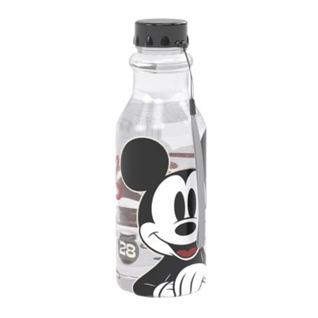 Garrafinha de Plástico Mickey Retro Tampa Rosca - 500ml