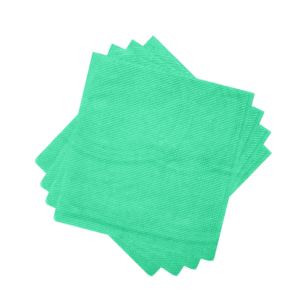 Guardanapo de Papel Liso Verde 20cm x 22cm - 50 Unidades