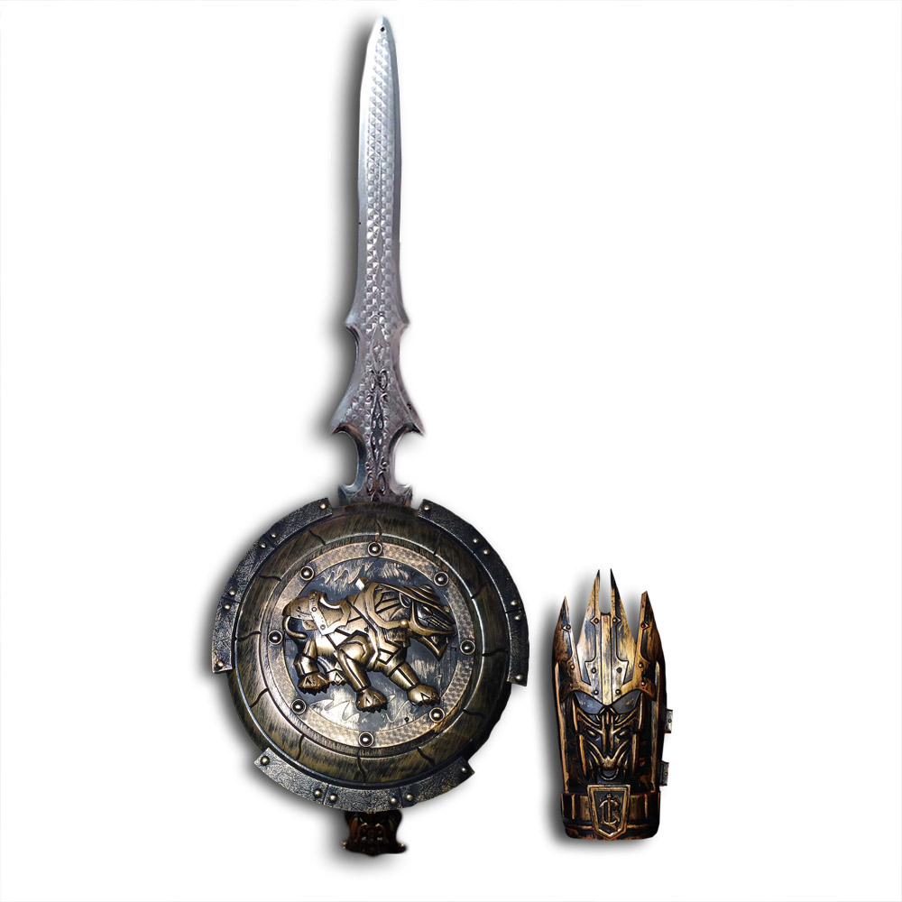 Kit Medieval - Espada Bracelete Escudo