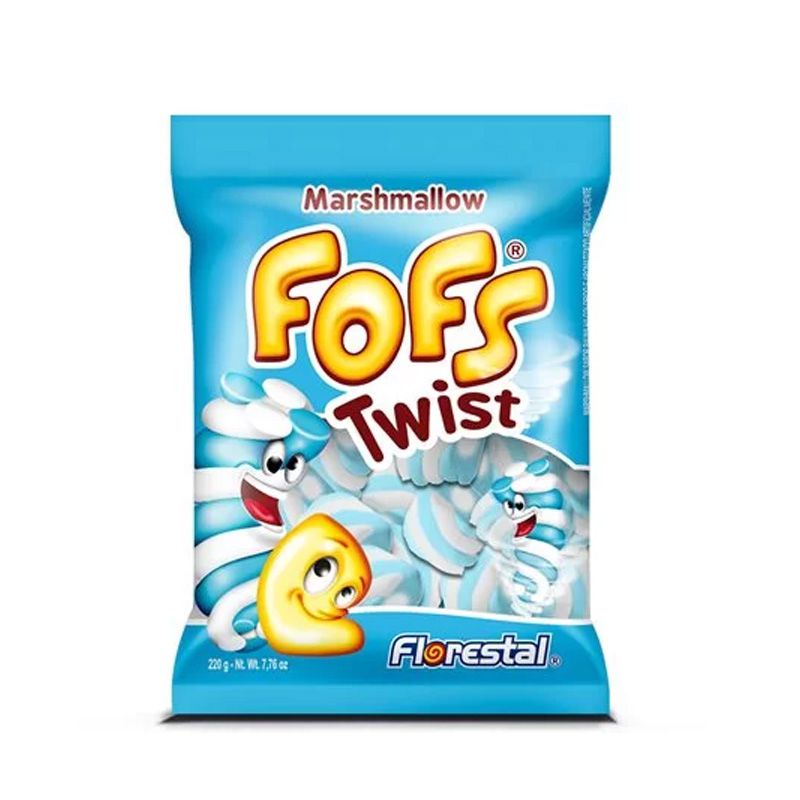 Marshmallow Fofs Twist Branco e Azul Floresta