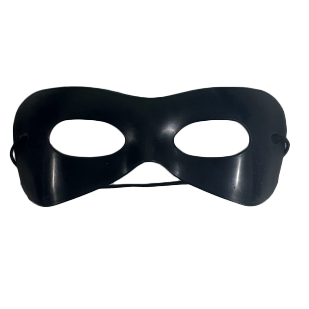 Máscara Zorro Preta para Fantasias