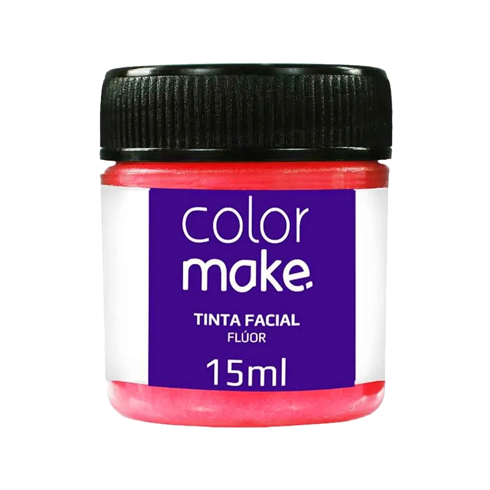 Tinta Facial Líquida Vermelha Neon - 15ml