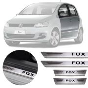 Soleira de Aço Inox Premium Escovado Volkswagen Fox 2003 a 2018