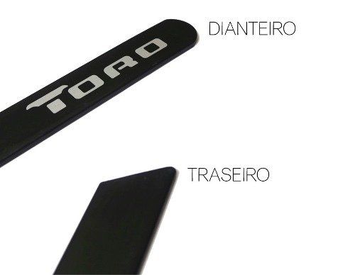 Friso Lateral na Cor Original Fiat Toro 2016 17 18 19 Preto Fosco