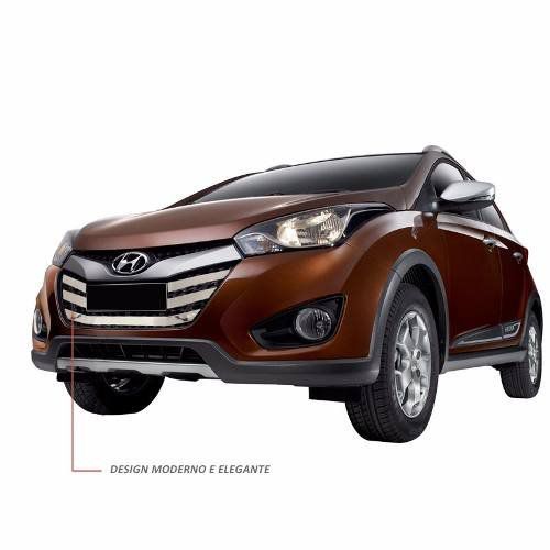 Sobre Grade Hyundai Hb20x 2013 A 2015 Cromada Aço Inox Max