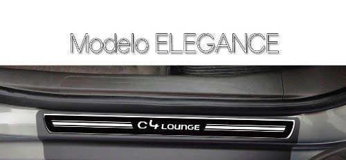 Soleira Resinada Premium Citroen C4 Lounge 2013 14 15 16 17 18 8 Peças