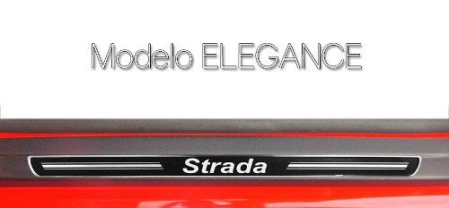 Soleira Resinada Premium Fiat Strada 2005 06 07 08 Cabine Simples 2 Portas