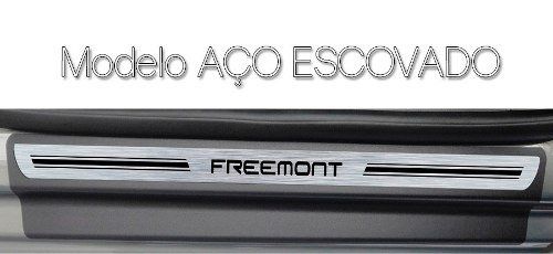 Soleira Premium Resinada Porta Fiat Freemont 2012 13 14 15 16 17 8 Peças