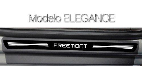 Soleira Premium Resinada Porta Fiat Freemont 2012 13 14 15 16 17 8 Peças
