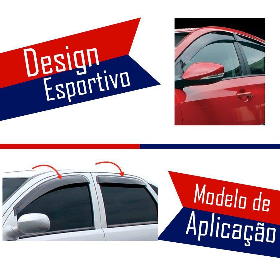 Calha de Chuva Esportiva Chevrolet Astra 2000 Até 2013 4 Portas