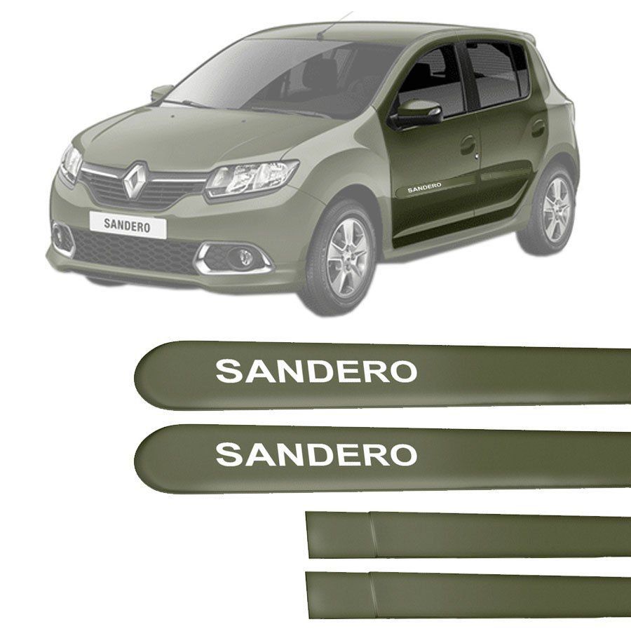 Friso Lateral na Cor Original Renault Sandero 2015 16 17 18 19