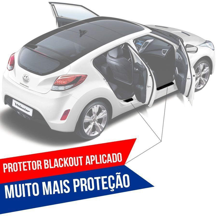 Soleira Resinada Mini Premium Fiat Palio 2012 13 14 15 16 17 18 19 6 Peças