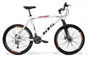 Bicicleta GTS Aro 26 Freio a Disco Câmbio Shimano 21 Marchas e Amortecedor + Velocímetro de Brinde | GTS M1 Walk 2.0