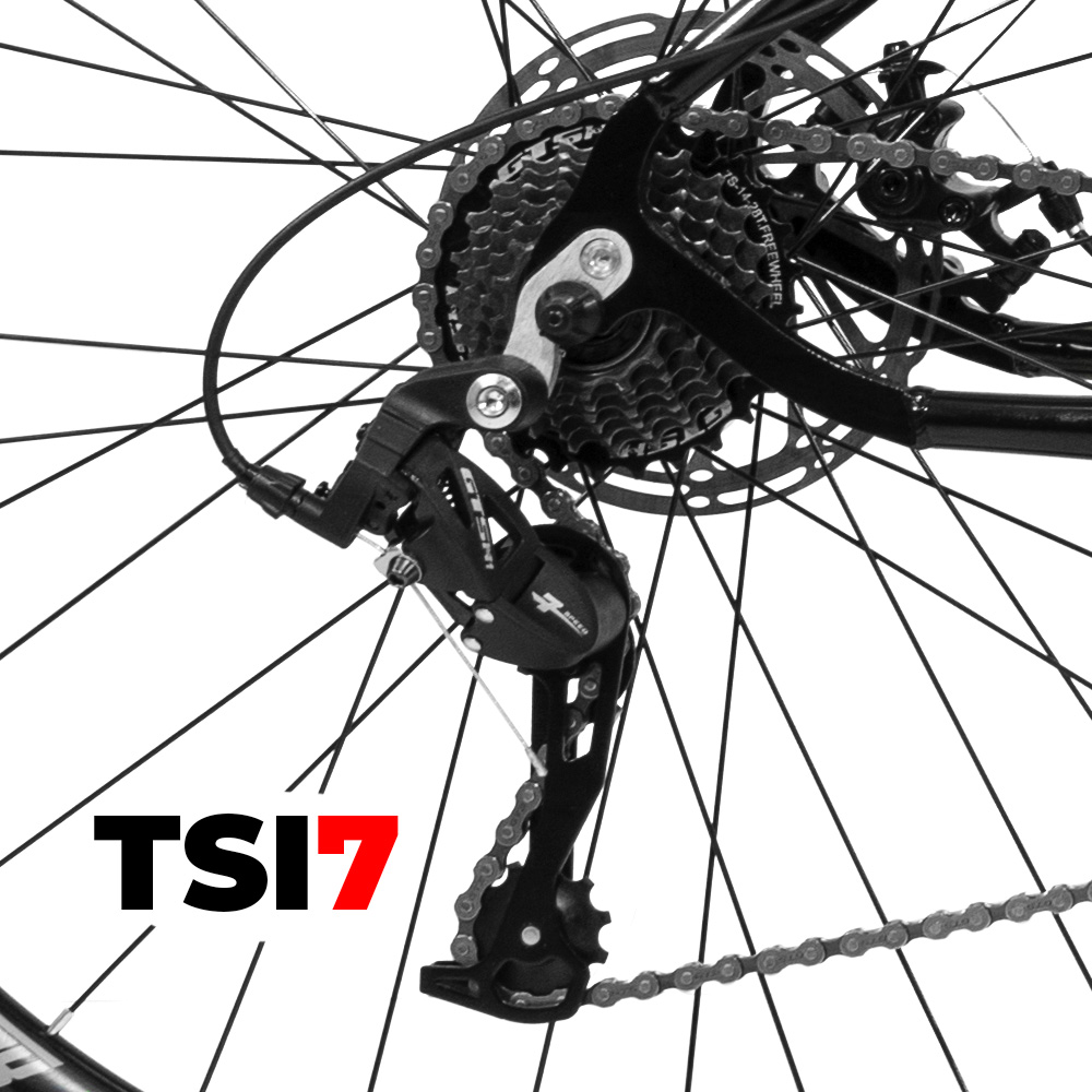 Bicicleta GTS Aro 29 Freio a Disco Câmbio Gtsm1 TSI7 21 Marchas e Amortecedor | GTS M1 Ride NRD