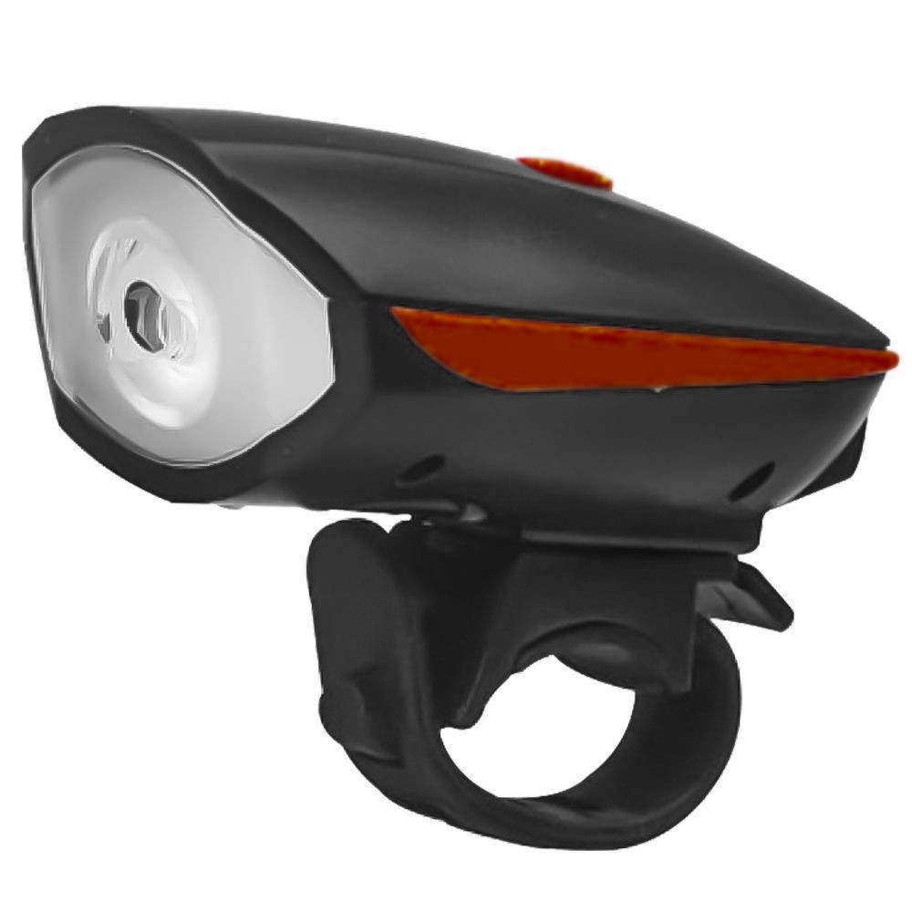 Lanterna Dianteira Speaker USB Recarregável 7588 com buzina
