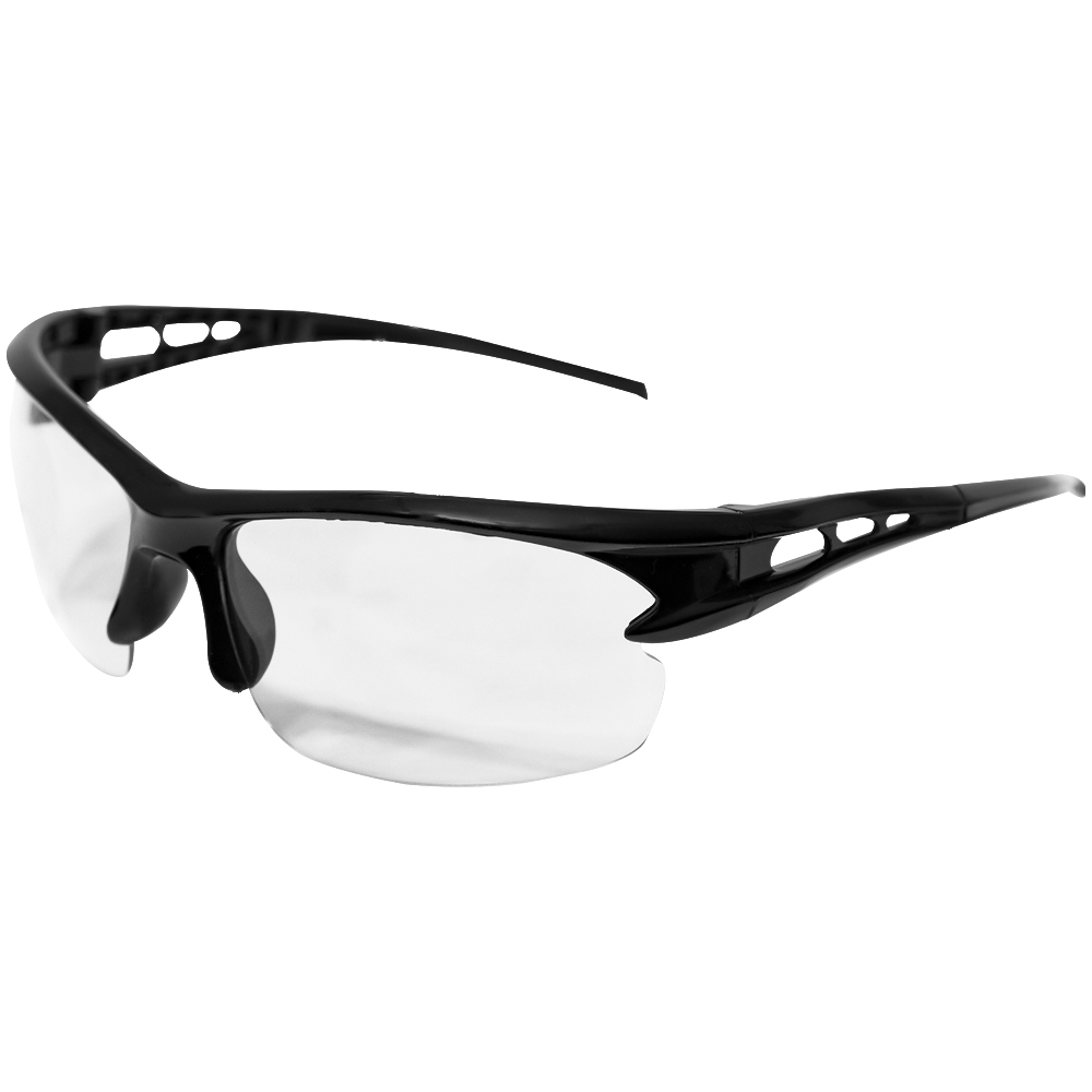 óculos Ciclismo Genesi Gen13-42 Preto com Lentes Transparentes