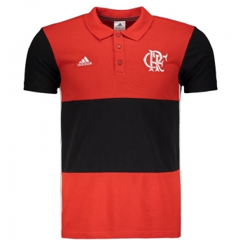 Adidas Flamengo CR 3 Stripes Polo Shirt