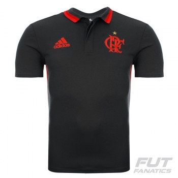 Adidas Flamengo Black Polo Shirt