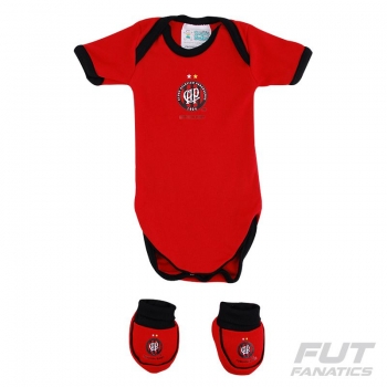 Atlético Paranaense Romper Suit + Slippers Baby Kit
