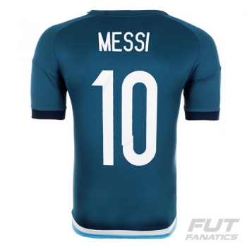 Adidas Argentina Away 2015 Copa America Jersey 10 Messi