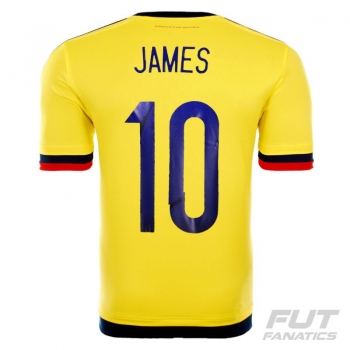 Adidas Colombia Home 2015 Shirt 10 James Copa America Issue
