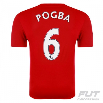 Adidas Manchester United Home 2017 Jersey 6 Pogba
