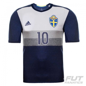 Adidas Sweden Away 2016 Jersey 10 Ibrahimovic
