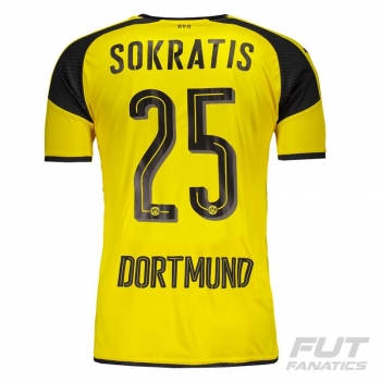 Puma Borussia Dortmund Fourth 2017 Jersey 25 Sokratis
