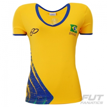 Olympikus Brazil Volley CBV 2016 Women Yellow Jersey