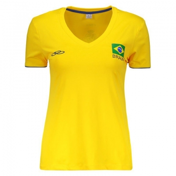 Olympikus Brazil Volley CBV 2016 Women Yellow Jersey