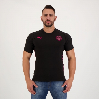 Puma Manchester City Casuals Black Shirt