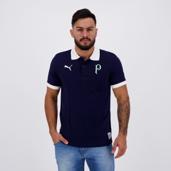 Puma Palmeiras 2019 Navy Blue Polo Shirt