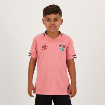 Umbro Fluminense 2022 Pink October Kids Jersey