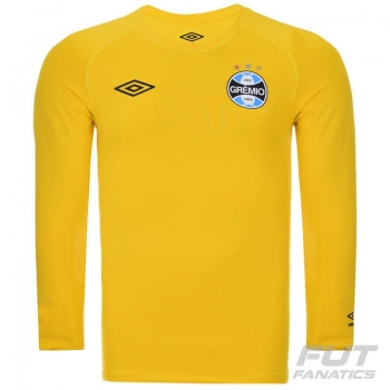 Umbro Grêmio 2016 Long Sleeves Yellow Compression Jersey
