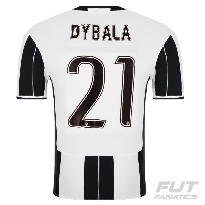 Juventus 2017/18 Away Dybala #21 Jersey Name Set 