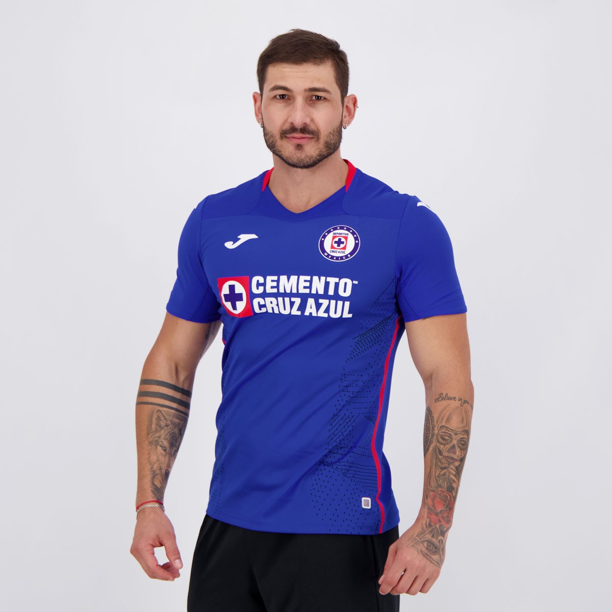 Joma CRUZ AZUL Home JERSEY 2021/2022 100% Authentic Includes Champion Patch 