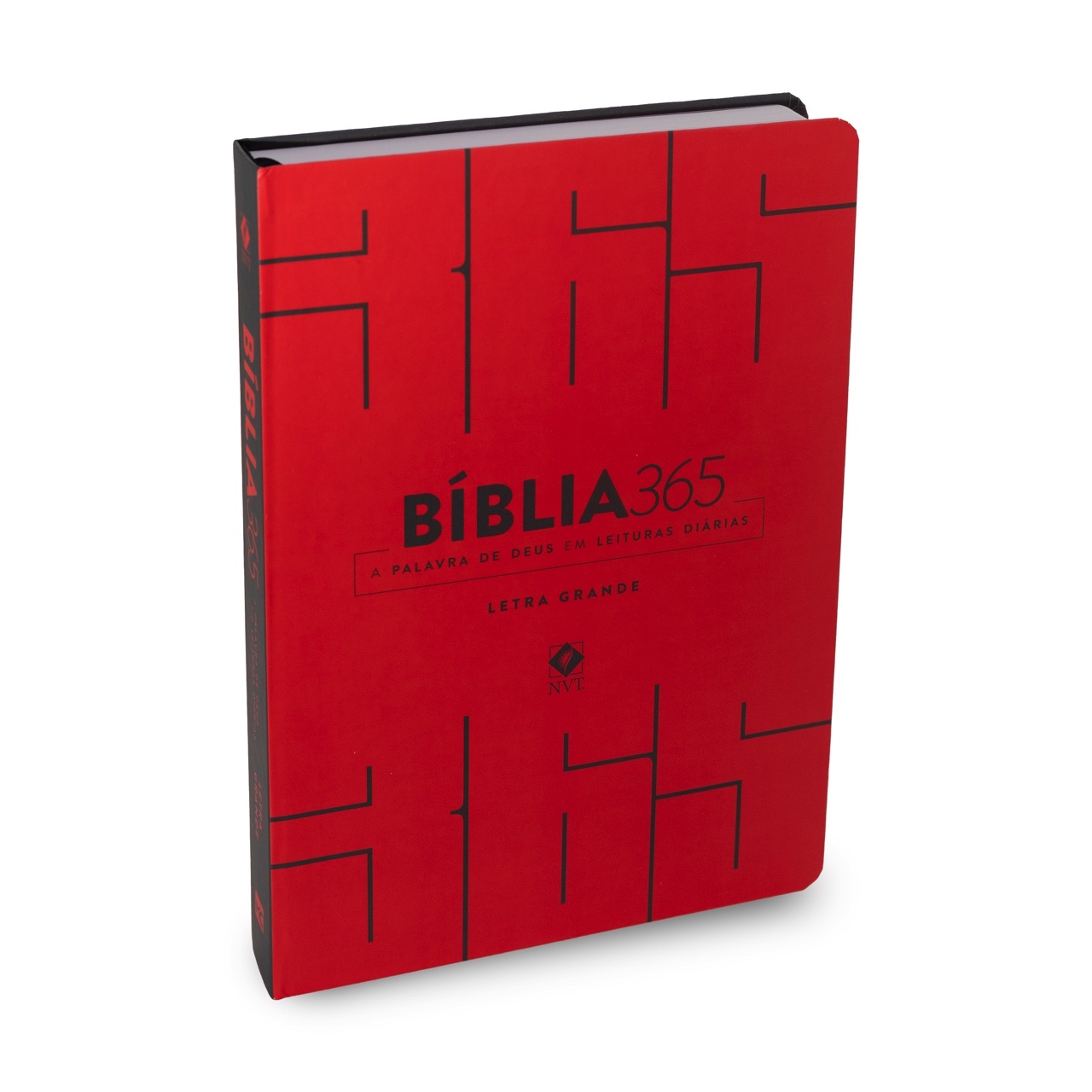 Bíblia 365 NVT - Capa Vermelha - LETRA GRANDE