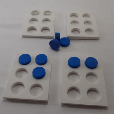 Alfabeto Braille Vazado em EVA