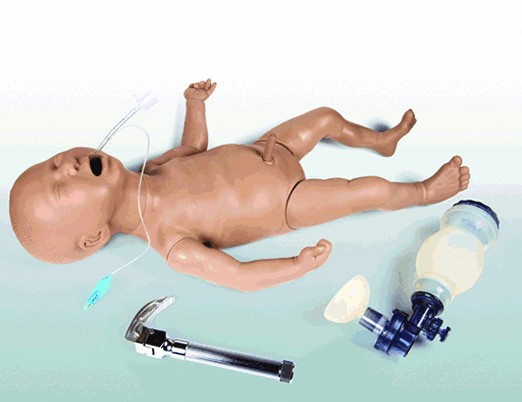 Manequim Bebê RN Avançado Completo para Treinamento de Reanimação RCP e Intubação - 340RN