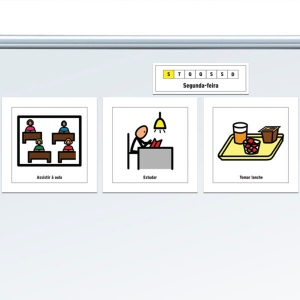 Kit de apoio visual para sala de aula - Rotinas comportamentais TEA