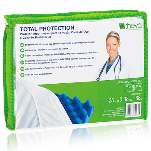 Protetor impermeável para colchão Total Protection 25x138x188cm Casal